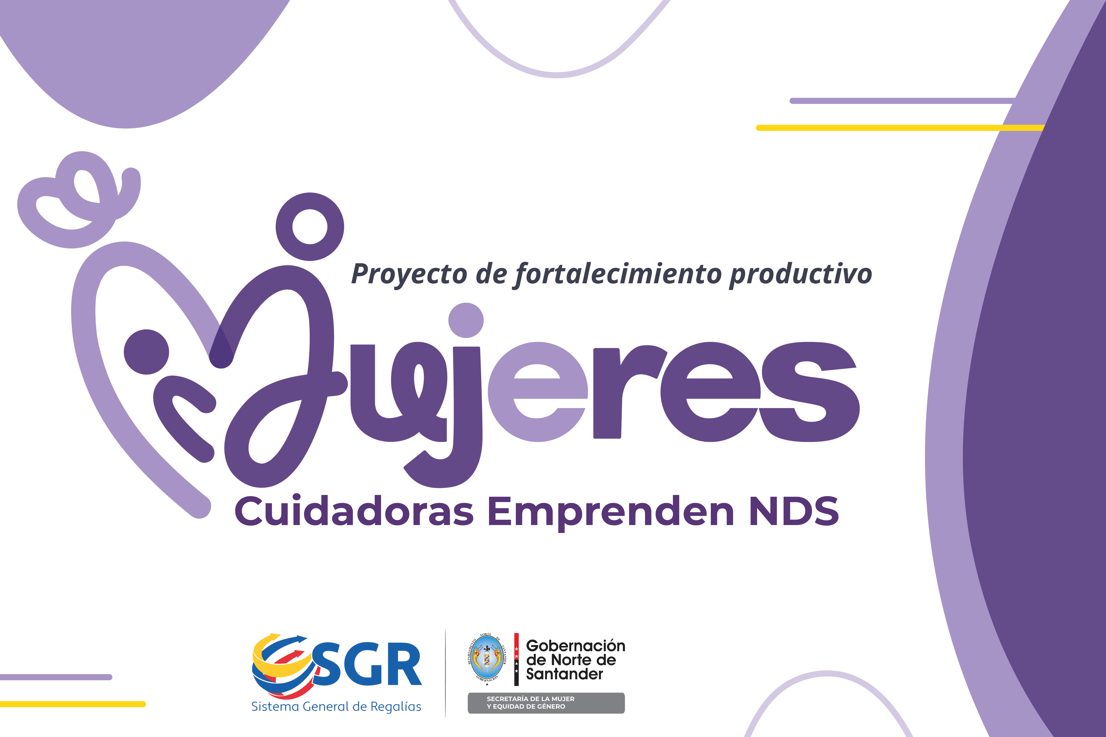 Mujeres cuidadoras emprendedoras de Norte de Santander reunidas, mostrando sus productos y emprendimientos